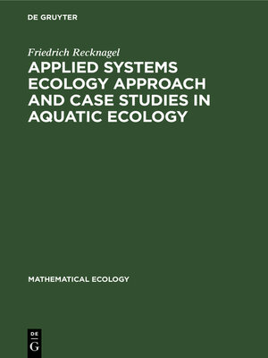cover image of Applied Systems Ecology Approach and Case Studies in Aquatic Ecology